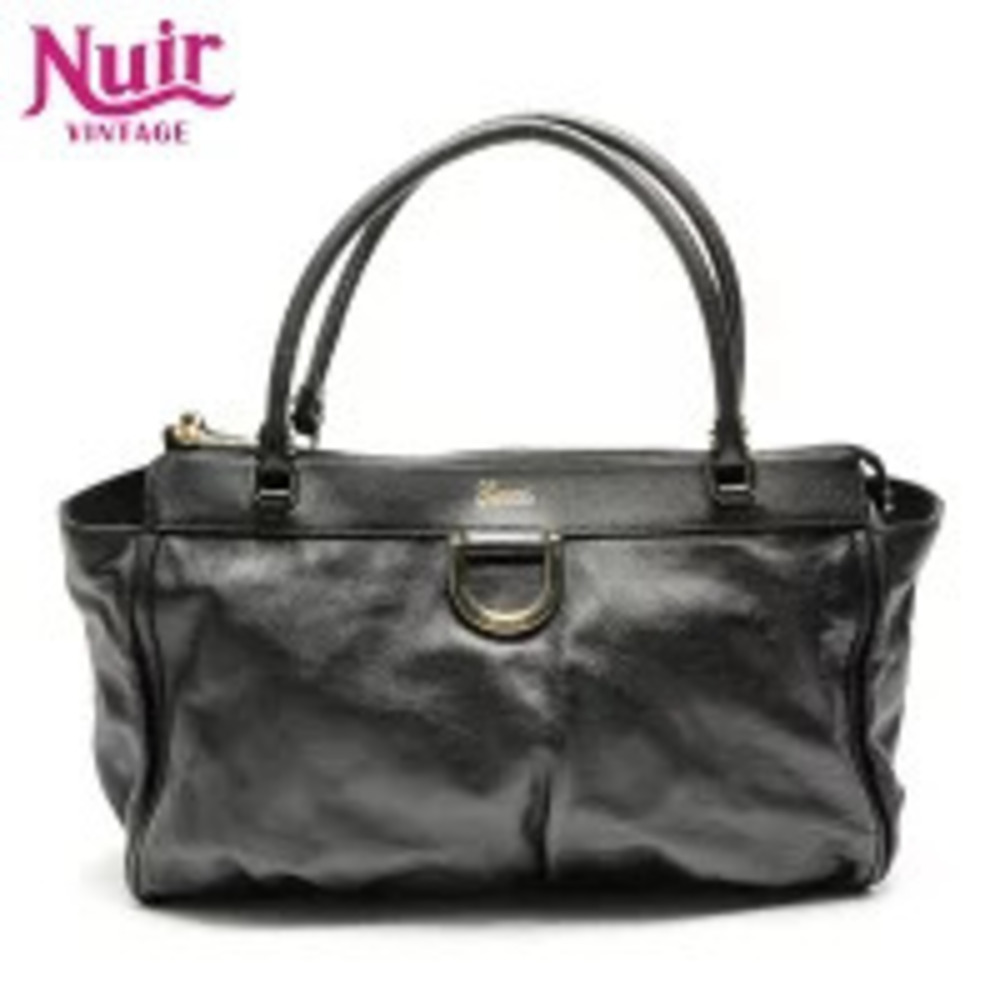 Gucci Leather Abbey Handbag Black